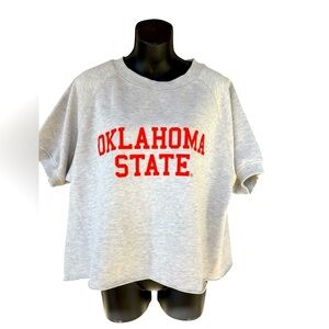 CHICKA-D Vintage gray Orange Oklahoma State Cowboys Sweatshirt Womens Large used